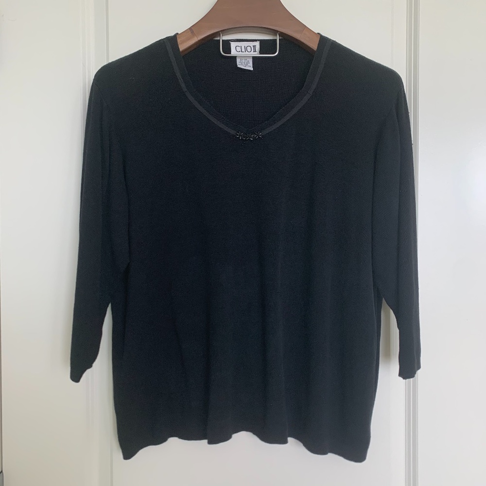 Sweater with Beaded Detail